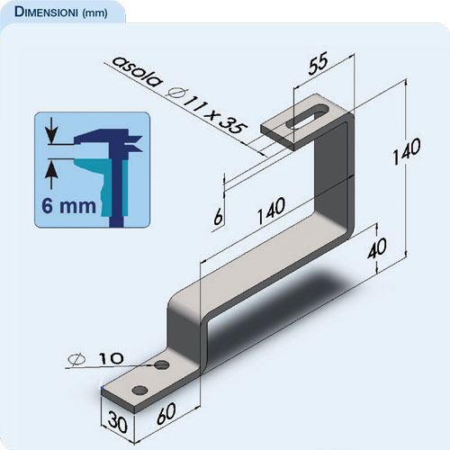 STAFFE FISSE PER TEGOLE -PFA- – PanFix Italia - Foto 6