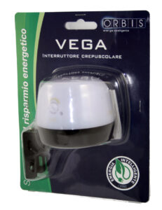 VEGA BLISTER Interruttore Crepuscolare fissaggio a palo o parete, 230V - ORB OB131722