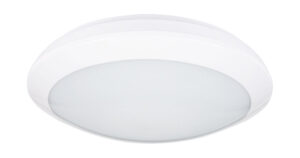 PLADILED 80 E Colore BIANCO doppio livello illuminazione con rivelatore di movimento ,rilevamento: angolo 360°,diamtreo 16m ad altezza 2,5m , 230V - ORB OB136812