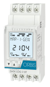 DATA LOG 2 BLUETOOTH Interruttore Orario Digitale,2 moduli DIN,giornaliero/settimanale,2 contatti, 230V - ORB OB171512