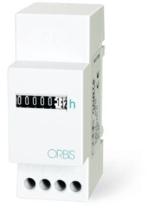 CONTA MODULAR 24 Contaore , 2 moduli DIN, montaggio su barra DIN, numeratore elettromeccanico non azzerabile, IP25, 24V AC - ORB OB18080224