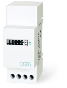 CONTA MODULAR Contaore , 2 moduli DIN, montaggio su barra DIN, numeratore elettromeccanico non azzerabile, IP25, 230V AC - ORB OB180802