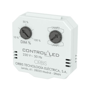 CONTROL LED Dimmer Luci retrofrutto,regolazione senza pulsante, 230V - ORB OB200010