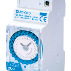 DUO D Interruttore Orario Elettromeccanico 2 moduli DIN,giornaliero,senza riserva, 230V - ORB OB291032
