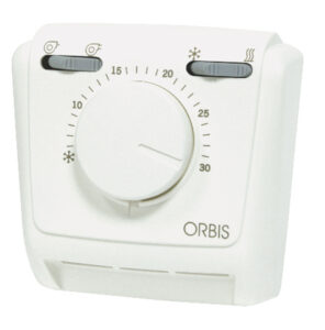 CLIMA FANCOIL Termostati Elettromeccanici Da Parete , membrana a gas, funzione Estate/OFF/Inverno + 2 velocità per fancoil,non necessita alimentazione - ORB OB321232