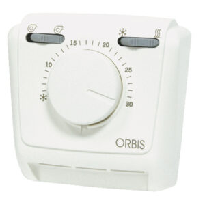 CLIMA FANCOIL Termostati Elettromeccanici Da Parete , membrana a gas, funzione Estate/OFF/Inverno + 2 velocità per fancoil,non necessita alimentazione - ORB OB321232