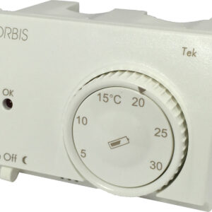 TEK BIANCO Termostati Elettronici Da Incasso , selettore ON/OFF, modalità notturna,2 batterie 1,5V - ORB OB322600