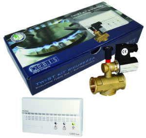KIT GAS GPL 1/2" (TWIST) Rivelatori Gas Da Parete ,con sensore catalitico ed una elettrovalvola NA 1/2", 230V - ORB OB515312