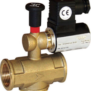 ELETTROVALVOLA 1/2" 230V, NA a riarmo manuale, corpo: OTTONE, attacco 1/2" DN15 - ORB OB516012