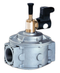 ELETTROVALVOLA 1 1/4" 230V, NA a riarmo manuale, corpo: ALLUMINIO, attacco 1 1/4" DN32 - ORB OB516114
