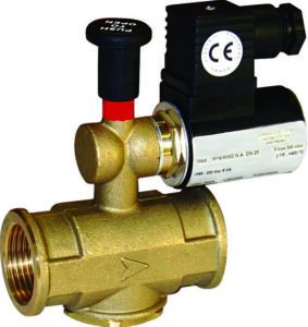 ELETTROVALVOLA 1/2" 230V, NC a riarmo manuale, corpo: OTTONE, attacco 1/2" DN15 - ORB OB516512