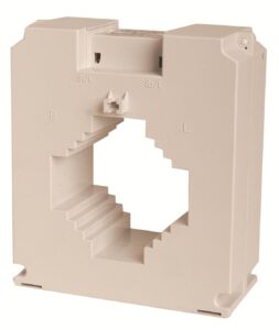 AT80 1000/5A TRASFORMATORE Amperometrico , dimensioni barra inseribile 80mm x 13m, diametro cavo inseribile 65mm, fissaggio tramiste staffa/ barra DIN - ORB OB527120
