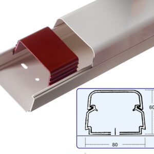 CBM608 Canalina 80 x 60 mm ,lunghezza 2 m (16 METRI) - ORB OB572102