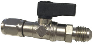 RBCR410 Raccordo bombola con rubinetto per R32 attacco F 1/2" ACME SX - M5/16" - ORB OB576034
