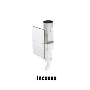 SIFI 5 / 16, Versione da incasso in polipropilene bianco con placca frontale inox, finestra d'ispezione, ingresso ø 20 mm e uscita ø 16 mm - ORB OB580516