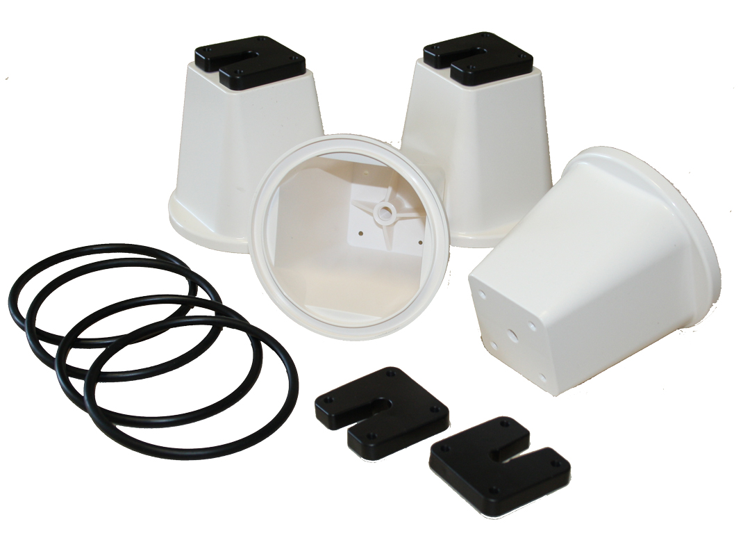 Kit Di 100 Fermagli Per Serra In Plastica: Clip, Rondelle E Staffe Per Fissare Teli E Reti Ombreggianti