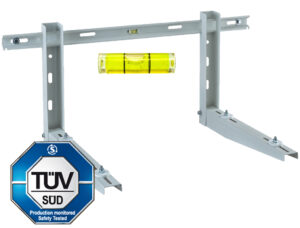 MEP 200/600 LIV, staffa supporto PREMONTATA per unità esterne, certificata TUV,con BARRA per regolazione e livella, portata massima a coppia 200kg - ORB OB582550