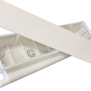 BOX HP Scatola di predisposizione per raccolta condensa, innesto tubo in orizzontale reversibile destro o sinistro,diametro 16-18-20 mm,427x95x65mm (20 PEZZI) - ORB OB583030
