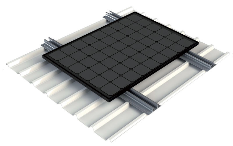 EASY WING Profilo in ALLUMINIO per sostegno moduli fotovoltaici, con ali  laterali per fissaggio su grecata, lunghezza 3.4m (2 PEZZI) - ORBIS  OB620017 - Orbis Italia