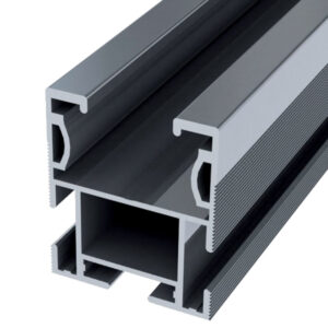 HEAVY MAX Profilo in ALLUMINIO per sostegno moduli Fotovoltaici, con 3 guide, lunghezza 3.4m (2 PEZZI) - ORB OB620019
