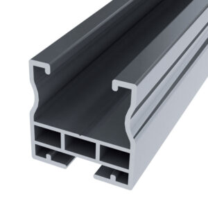 EASY TECH 320 Profilo in ALLUMINIO per sostegno moduli Fotovoltaici, con guida, lunghezza 3.2m (2 PEZZI) - ORB OB620036