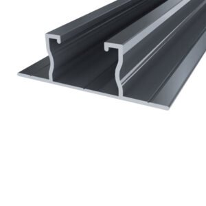 EASY WING SMALL 42 Profilo in ALLUMINIO per sostegno moduli Fotovoltaici, con ali laterali per fissaggio su grecata, lunghezza 42cm - ORB OB620044