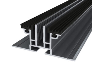 EASY CLAMP BS Profilo di BASE in alluminio per fissaggio su pensilina, con guarnizioni per impermeabilizzazione, lunghezza 5.1m (2 PEZZI) - ORB OB620045