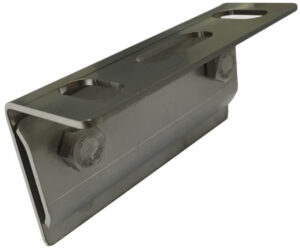 SLG Staffa in ACCIAIO INOX per coperture in lamiera AGGRAFFATA, larghezza 100mm (10 PEZZI) - ORB OB620141