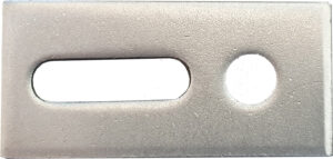 STP-SX Piastra di supporto in ACCIAIO INOX AISI 304 per tutti i profili (12 PEZZI) - ORB OB620146