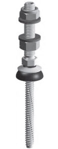 V44 Vite DOPPIO FILETTO per applicazioni su sottostrutture in acciaio, lunghezza 236mm, filetto M10 (10 PEZZI) - ORB OB620206