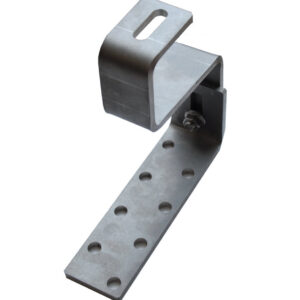 SS-DC-Z Staffa in ACCIAIO ACCAIO ZINCATO A CALDO per tegole DOPPIO COPPO, spessore 6mm (2 PEZZI) - ORB OB620279