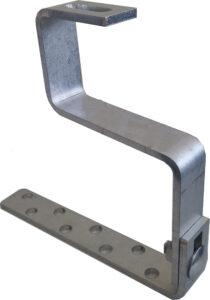 SSR-DC Staffa in ACCIAIO AISI 304 per tegole DOPPIO COPPO, spessore 5mm (2 PEZZI) - ORB OB620288