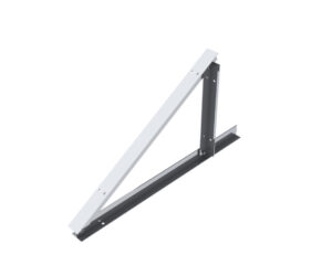 STP-2832 Triangolo PICCOLO(PREMONTATO) in ALLUMINIO con INSERTI per inclinazione moduli, regolazioni: 28°-30°-32, disposizione moduli:ORIZZONTALE (2 PEZZI) - ORB OB620290
