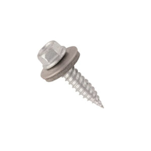 VAGLS-6025 Vite Autoperforante in INOX(Bimetallo) testa esagonale con GUARNIZIONE, lunghezza 25mm, diametro 6mm (100 PEZZI) - ORB OB620604