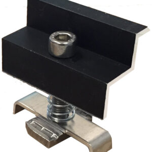 MPT-P36NE Morsetto TERMINALE PREASSEMBLATO fissaggio moduli, colore NERO, spessori moduli ammessi 35mm-36mm (5 PEZZI) - ORB OB621355