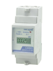 CONTAX D-6521 SO Contatore Monofase Di Energia Attiva, 2 Moduli , 65A, inserzione diretta, display digitale,lampeggio LED 1Wh/imp - ORB OB707100
