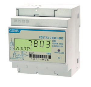CONTAX D-6041 BUS Contatore Monofase Di Energia(Bidirezionale)Attiva E Reattiva, 4 Moduli ,Comun.MODBUS,60A,ins.diretta,disp.digitale,lamp.LED 1Wh/imp - ORB OB709300
