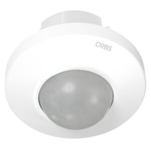 COMBIMAT KNX Rivelatore di movimento KNX da incasso, rilevamento: angolo 360°, diametro 24m ad altezza 2.5m, 21-30V DC - ORBIS OB137850