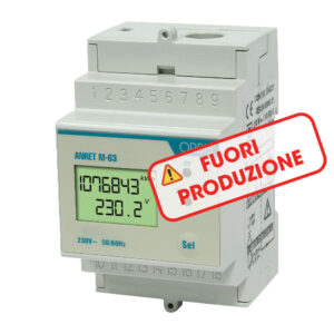 ANRET M-63 Analizzatore Di Rete Monofase , 3 moduli DIN, portata massima 63 A - ORBIS OB540002