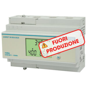 ANRET M-90 BUS Analizzatore di rete trifase con comunicazione MODBUS, 7 moduli DIN, portata massima 90 A - ORBIS OB540012