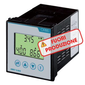 ANRET Q-BUS Analizzatore di rete monofase o trifase con comunicazione MODBUS, 4 moduli DIN, misura tramite TA / TV selezionabili da programmazione - ORBIS OB540007
