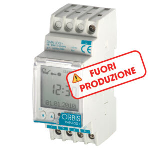 DATA LOG+, DATA LOG2+ Interruttore orario digitale 2 moduli DIN, giornaliero/settimanale, Alim. 230V - ORBIS OB174012N