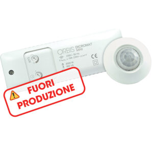 DICROMAT MINI Rivelatore di presenza da incasso, rilevamento: angolo 360°, diametro 7m ad altezza 2.5m, 230V - ORBIS OB133512