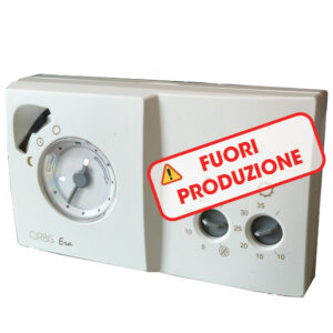 ERA Cronotermostato elettromeccanico da parete, programmazione giornaliera con cavalieri, colore BIANCO, Alim. 2 batterie 1,5V - ORBIS OB322200