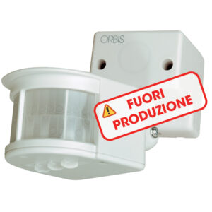 MOVIMAT Rivelatore di presenza da parete o soffitto, rilevamento: angolo 200°, raggio 12m, 230V - ORBIS OB132712
