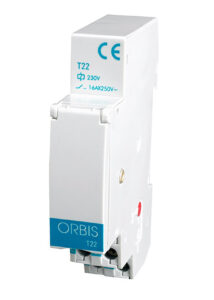 T-22 Automatico luci scale 1 modulo DIN, riarmabile, 230V - ORBIS OB063031