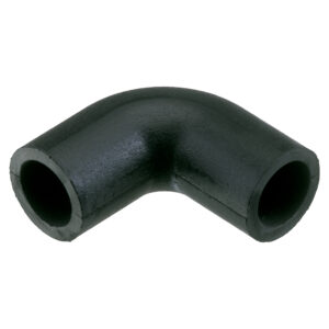 CV90/15 Raccordo nero flessibile a curva 90°, diametro 15 mm, per il collegamento all'ingresso del blocco di rilevazione - ORBIS OB587050
