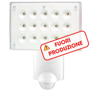 PROXILED 15 Lampada 15 LED con rivelatore di movimento, rilevamento: angolo 240°, 12m frontali e 6m laterali ad altezza 2.5m , 230V - ORBIS OB135475