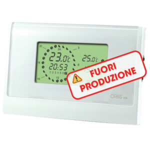 VIA Cronotermostato digitale da parete, programmazione giornaliera/settimanale, alim. 2 batterie 1,5V - ORBIS OB320510