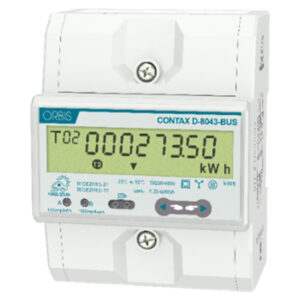 CONTAX D-8043-BUS VIARIS SOLAR Contatore trifase energia attiva, bidirezionale, 4.5 Moduli, 80A, display digitale, lampeggio LED 1 Wh/imp - ORBIS OB709900